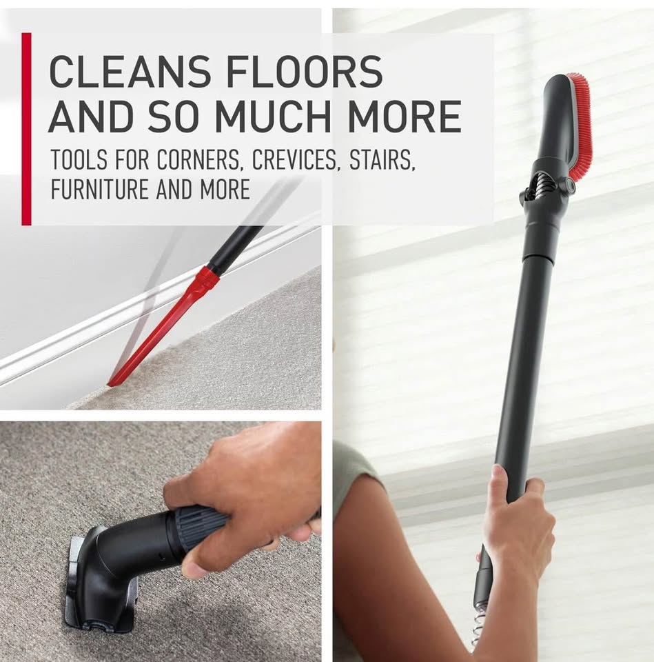 Hoover WindTunnel Cord Rewind Pro Bagless Vacuum Cleaner, Corded Upright Vacuum Cleaner