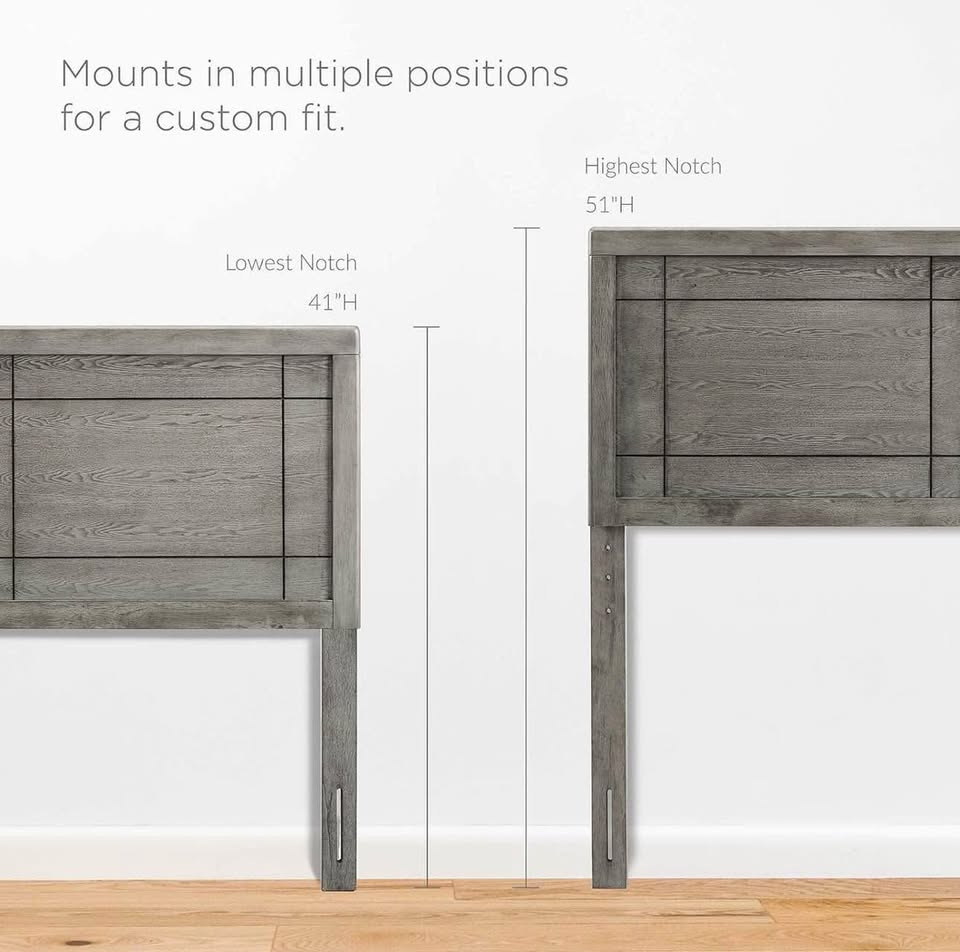 Modway Archie Wood Queen Headboard in Gray