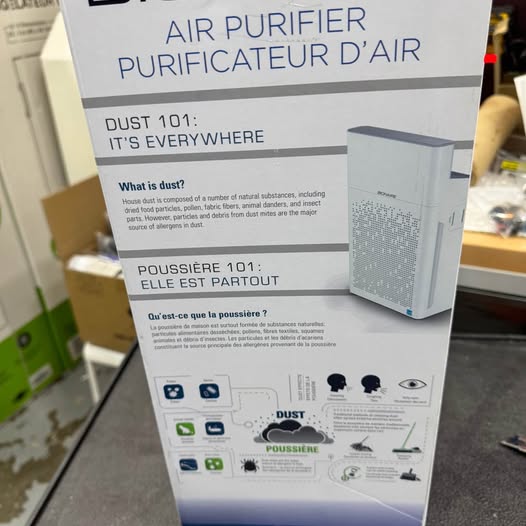 Bionaire Allergen Remover True HEPA Console Air Purifier, Medium-Large rooms