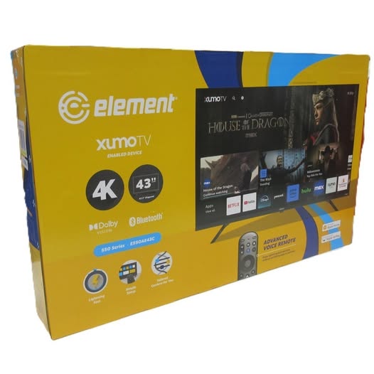Element 43" Class 4K UHD (2160p) LED XUMO Smart Television HDR (E550AE43C-G)