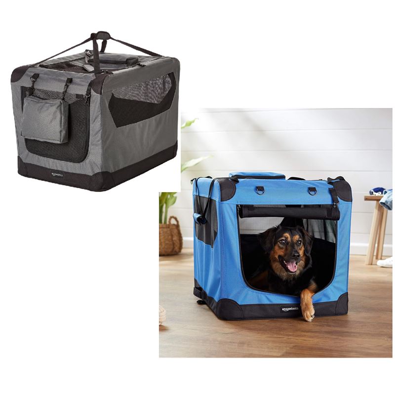 Folding Portable Soft Pet Dog Crate Carrier Kennel - 76.2cm x 53.3cm x 53.3cm