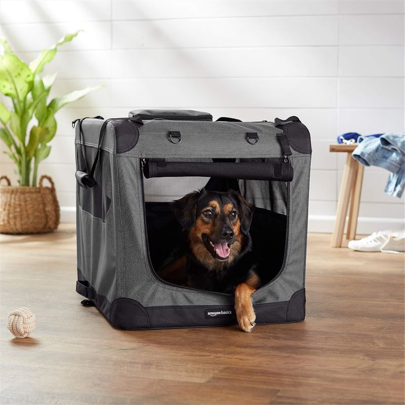 Folding Portable Soft Pet Dog Crate Carrier Kennel - 76.2cm x 53.3cm x 53.3cm