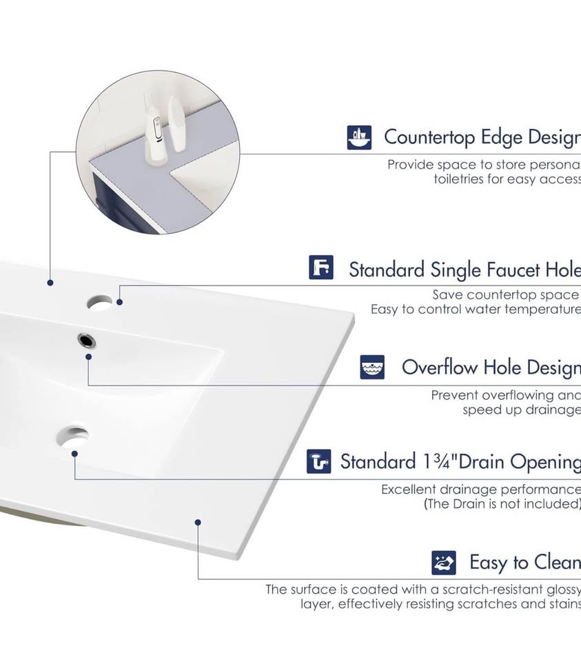 Eridanus 30" Bathroom Vessel Sink,