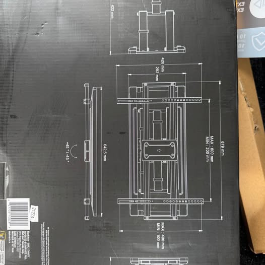 BLACKWEB FULL MOTION TV WALL MOUNTS FOR 50" - 86" TVS