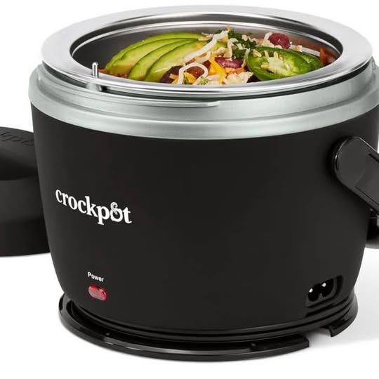 Crock-Pot Electric Lunch Box, 20-Ounce (591 mL) Portable Food Warmer for On-the-Go, Black Licorice