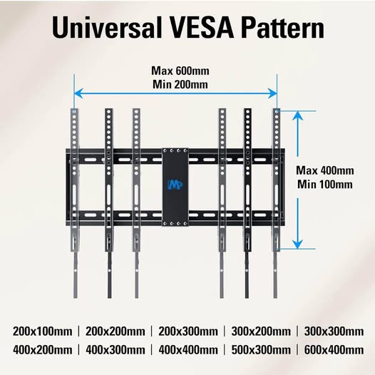 Mounting Dream TV Wall Mount for Most 37-75" TVs, Tilting TV Mount Low Profile up to VESA 600x400mm