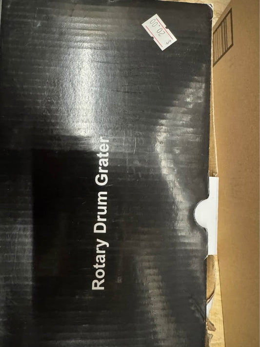 Rotary Drum Grater Kitchen Cheese Grater, Rotary Mandoline Vegetable Slicer with Interchanges