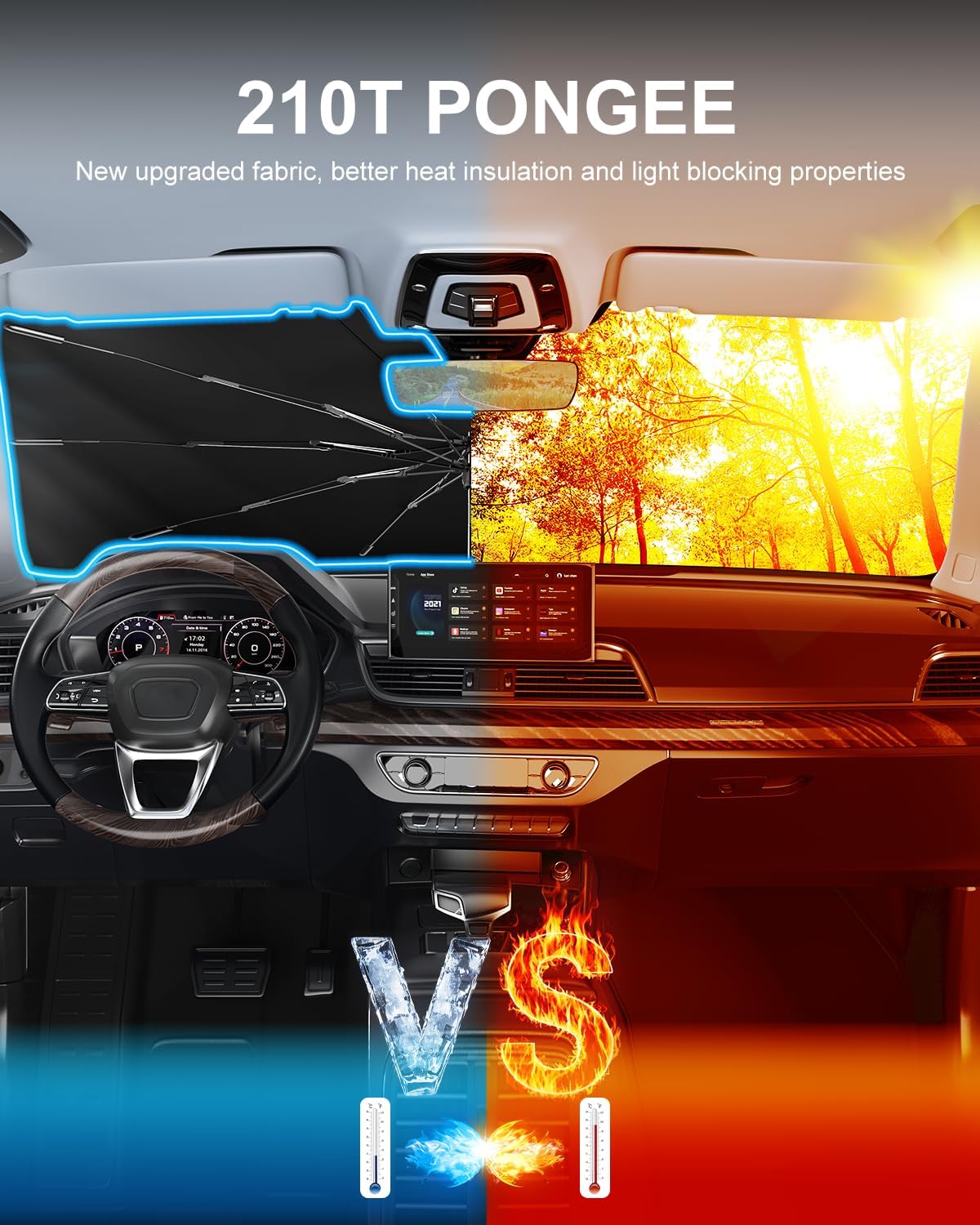 Car Windshield Sun Shade Umbrella - PEMOTech