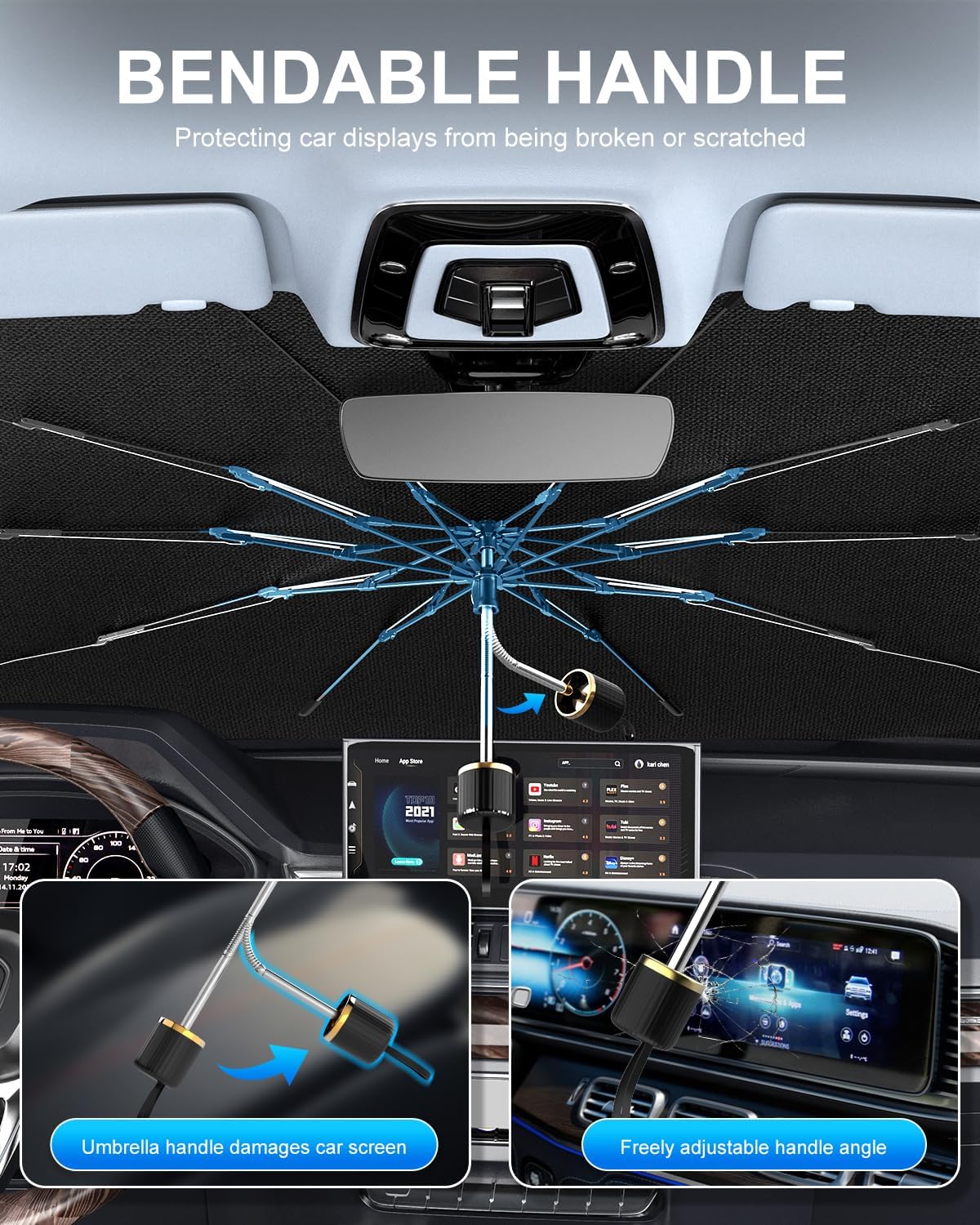 Car Windshield Sun Shade Umbrella - PEMOTech