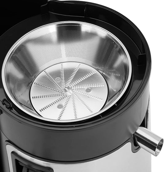 Amazon Basics Wide-Mouth, 2 speed centrifugal juicer, Black, 33.8 ounce / 1000 ML